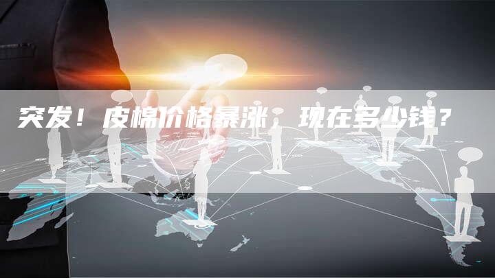 突发!皮棉价格暴涨,现在多少钱?