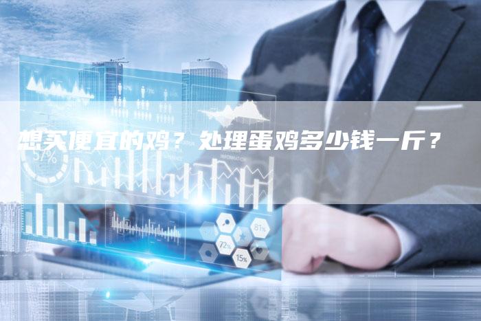 想买便宜的鸡？处理蛋鸡多少钱一斤？