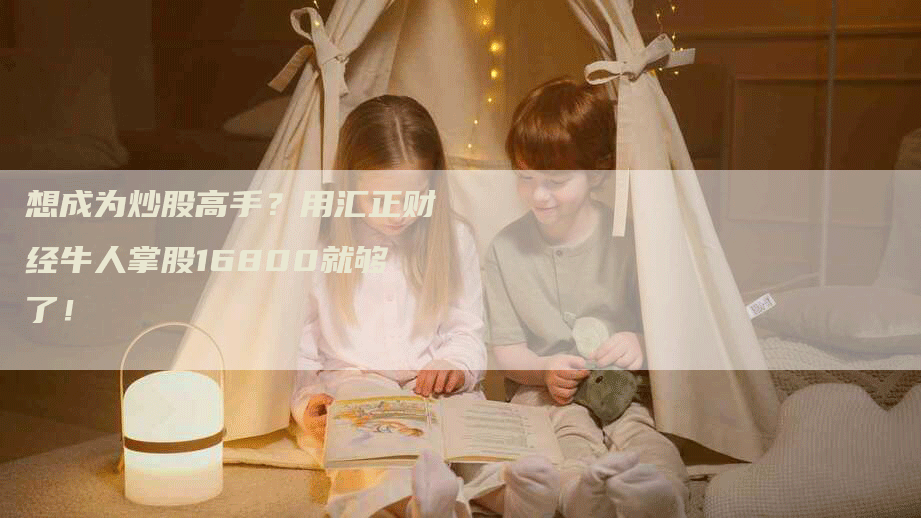 想成为炒股高手？用汇正财经牛人掌股16800就够了！