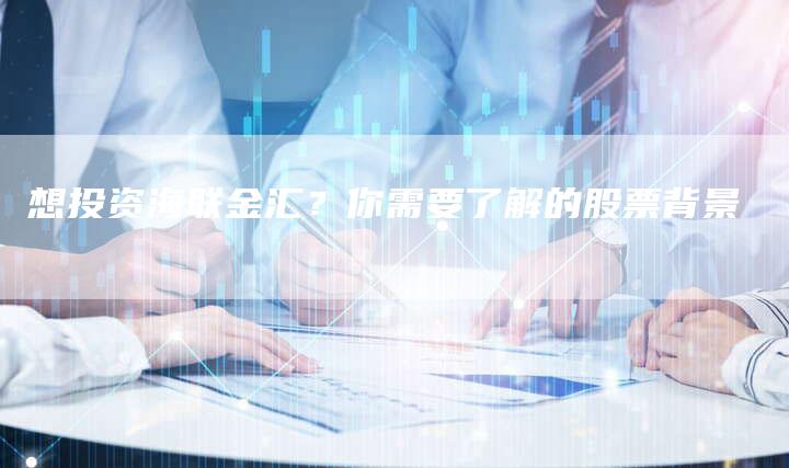 想投资海联金汇？你需要了解的股票背景