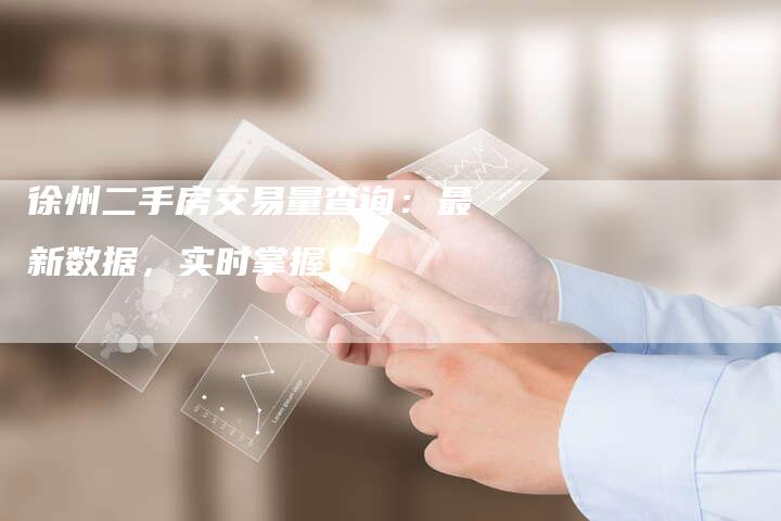 徐州二手房交易量查询：最新数据，实时掌握