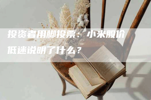 投资者用脚投票：小米股价低迷说明了什么？